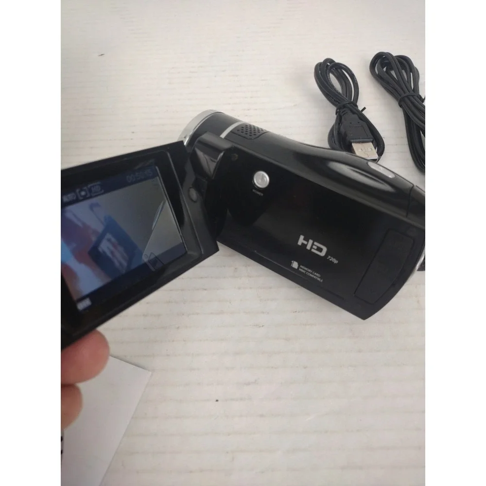 Emerson EVC720 HD 720p Digital Camcorder Tested Working W/Box and Manual